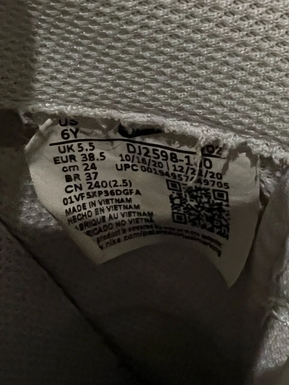 Nike Air Force 1 '07 LV8 Paint Splatter Youth 6